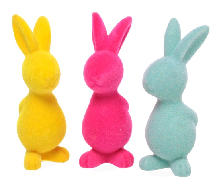 HASE STEHEND 7CM 3ER SATZ