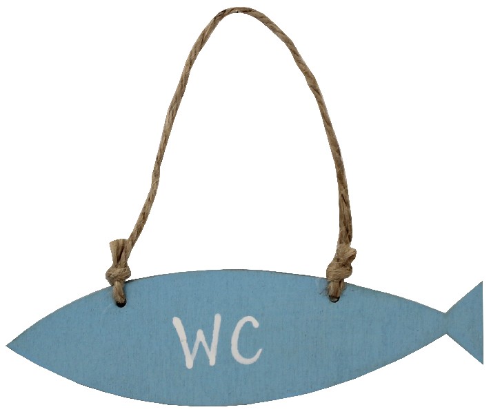SCHILD,WC,FISCHFORM 15CM