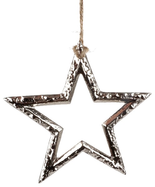 STERN MET. SILBER 12,5CM