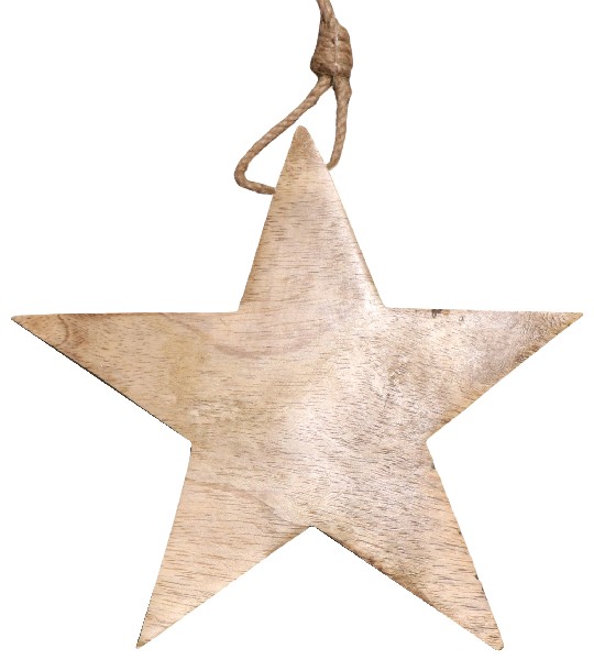 STERN HOLZ WEISS 20CM