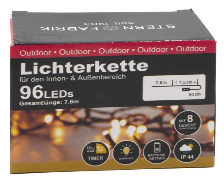LICHTERKETTE LED 96 ER
