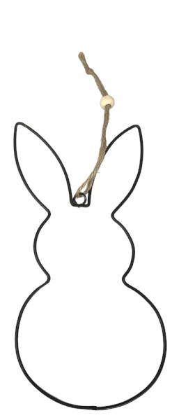 HÄNGER HASE MET. SCHWARZ