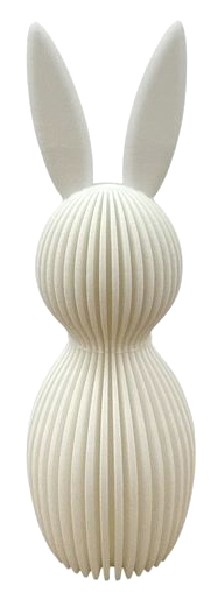 HASE STEHEND 14CM WEISS