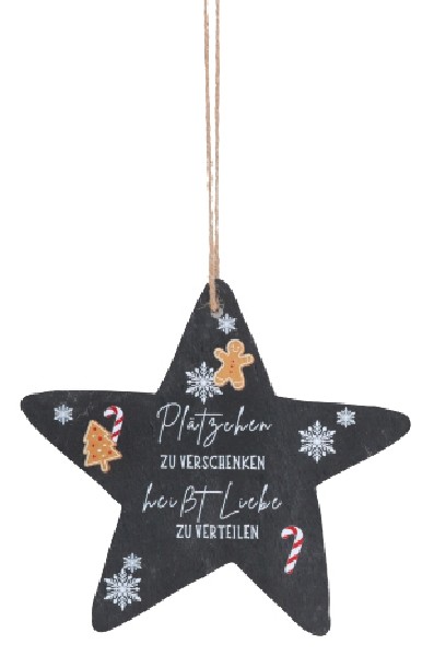 SCHIEFER-STERN HÄNGER