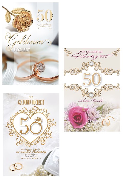 KARTE, GOLDENE HOCHZEIT