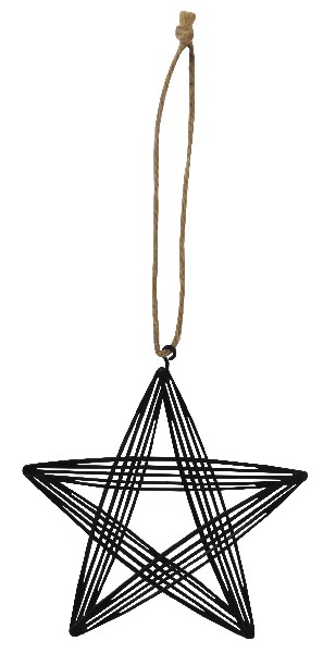 STERN MET. SCHWARZ 10CM