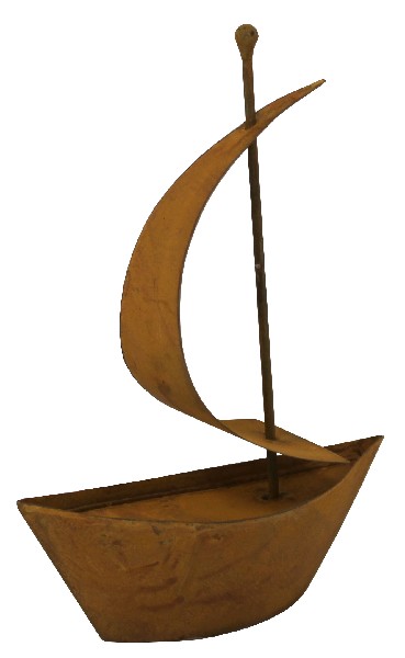 SEGELBOOT,MET.18,5CM,ROST
