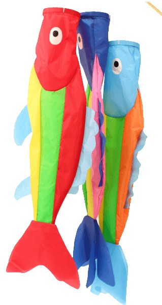 WINDSACK,FISCH,3FA.S.80CM
