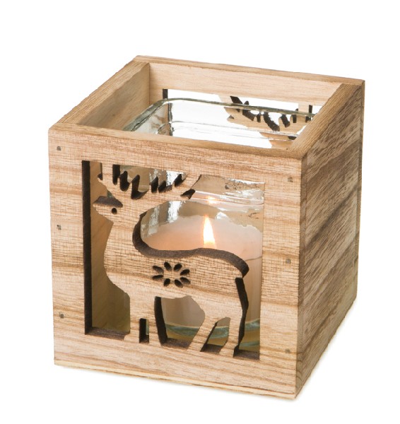 WINDLICHT HOLZ "HIRSCH"