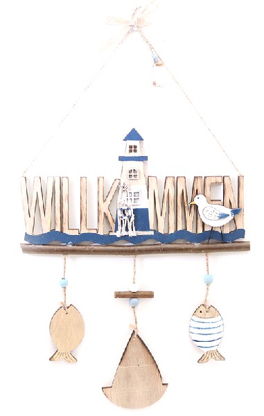 HÄNGER,WILLKOMMEN,23CM